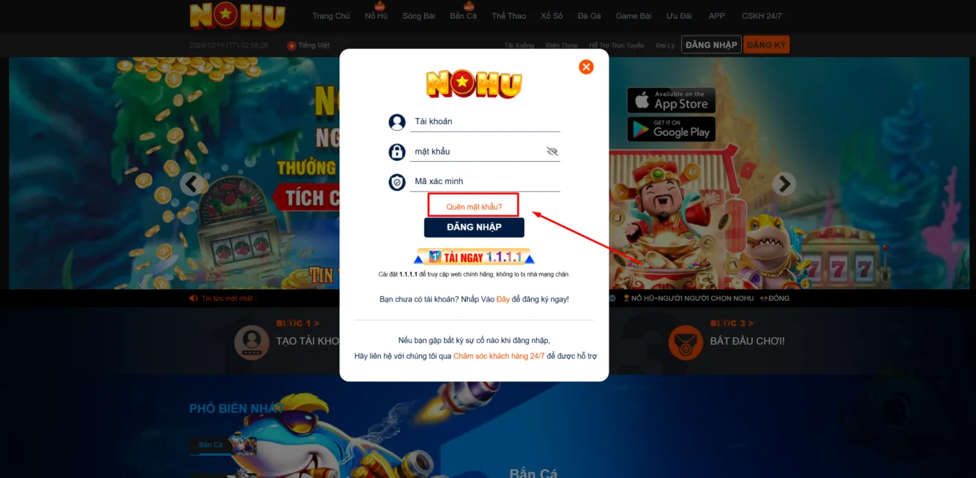 Hướng Dẫn Lấy Lại Mật Khẩu NOHU Đơn Giản Nhất 2024 Quên mật khẩu là một sự cố có thể xảy ra với bất kỳ người chơi nào, nhưng với các công cụ khôi phục mật khẩu của NOHU, bạn có thể dễ dàng lấy lại quyền truy cập vào tài khoản